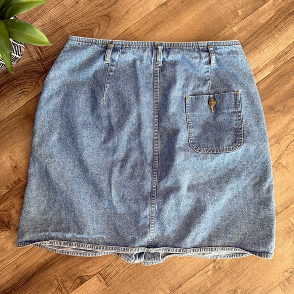 Vintage Lizwear denim button up skirt size 12 - Picture 6 of 8
